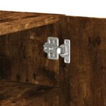 vidaXL Armoire murale chêne fumé 75x35x60 cm bois d'ingénierie