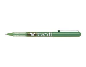 Stylo roller V Ball VB5 Encre liquide Pointe métal Fine Vert PILOT