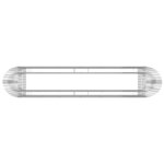 vidaXL Lit surélevé à gabion Fer galvanisé 260x50x100 cm