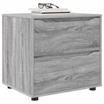 vidaXL Armoire de rangement Gris Sonoma 60 x 48 x 57 cm