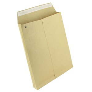 10 enveloppes kraft 115 g - 22,9 x 32,4 cm à soufflet