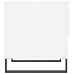 vidaXL Tables basses 2 Pièces blanc brillant 50x46x50cm bois d'ingénierie