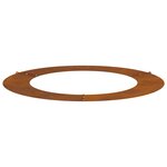 vidaXL Anneaux d'arbre plats 5 Pièces Marron Ø30 / 60 cm