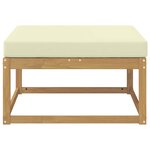 vidaXL Pouf d'Extérieur Polyester Blanc