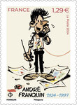 Timbre - André Franquin (1924-1997) - Lettre verte