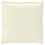 vidaXL Coussin pour assise de palette Crème 70 x 70 x 12 cm