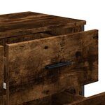 vidaXL Commode chêne fumé 91x35 5x74 5 cm bois d'ingénierie