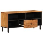 vidaXL Meuble TV 100x33x46 cm bois d'acacia solide