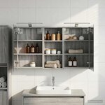 vidaXL Ensemble de Meubles de Salle de Bain 3 Pièces 110 x 10 5 x 60 5 cm