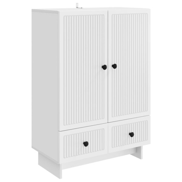 vidaXL Buffet Blanc 66 x 34 5 x 95 cm Bois d’ingénierie