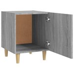 vidaXL Tables de chevet 2 Pièces Sonoma gris Bois d'ingénierie