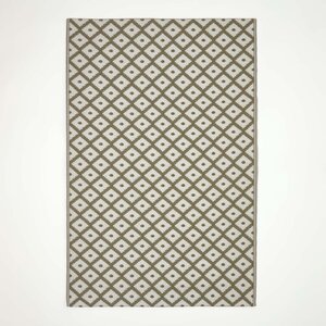 Tapis extérieur terrasse réversible - Tapis de jardin imperméable et résistant UV - May - Gris - 180x270 cm - HOMESCAPES