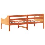 vidaXL Lit de jour sans matelas cire marron 80x200 cm bois pin massif