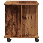 vidaXL Meuble TV avec roulettes vieux bois 80x40x45 cm bois ingénierie
