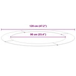 vidaXL adapté pour anneaux d'arbre plats 5 Pièces Marron Ø60 / 90 cm