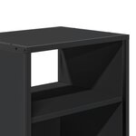 vidaXL Table de chevet murale noir 40x31x39 5 cm