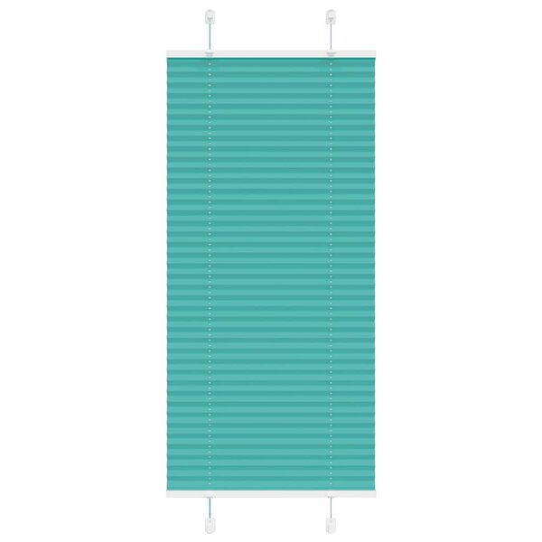 vidaXL Store plissé vert pétrole 65x150 cm largeur du tissu 64 4 cm