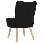 vidaXL Fauteuil relaxant Noir 63 x 67 x 94 cm tissu