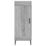 vidaXL Buffet haut Sonoma gris 34 5x34x180 cm Bois d'ingénierie