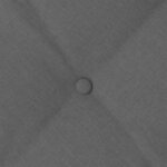 vidaXL Coussin de Dos Gris foncé 140 x 19 x 50 cm tissu