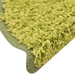 vidaXL Tapis d'escalier 30 pièces 56 x 17 x 3 cm Vert Demi-rond