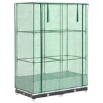vidaXL Jardinière surélevée avec housse aspect rotin 80x40x123 cm