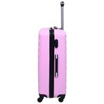 Vidaxl ensemble de valises rigides 2 pièces rose abs