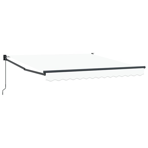 vidaXL Auvent Blanc 3 x 2 5 m Polyester et métal