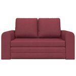vidaXL Canapé-Lit 60cm Bordeaux tissu