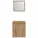 vidaXL Ensemble de meubles salle de bain 2 Pièces bois d'ingénierie