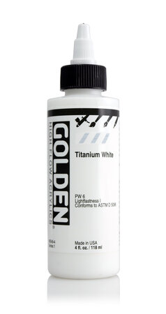 Encre Acrylic High Flow Golden I 119ml Blanc Titane