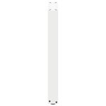 vidaXL Pieds de table à manger en U 2 pièces blanc 50 x (72-73) cm acier