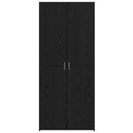 vidaXL Haut Armoire 2 Pièces Chêne noir 80 x 42 x 185 cm