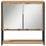 vidaXL Ensemble de meubles de salle de bain 3 pièces Chêne artisanal Bois d'ingénierie