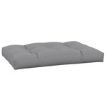 vidaXL Coussin de palette gris 120x80x12 cm tissu