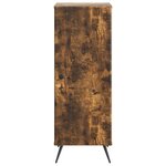 vidaXL Buffet Chêne fumé 33 x 34 5 x 90 cm Bois d'ingénierie