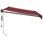 vidaXL Auvent rétractable automatique bordeaux 300x250 cm