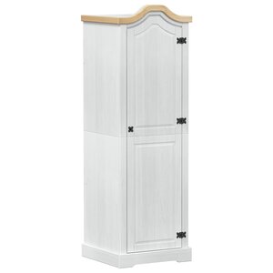 vidaXL Armoires avec étagère Blanc 55 x 52 x 170 cm Pin massif