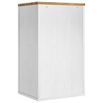 vidaXL Armoire murale de salle de bain FLORO Blanc 35 x 30 x 60 cm