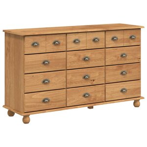 vidaXL Commode ASKIM Marron 79 x 40 x 133 5 cm Bois de pin massif