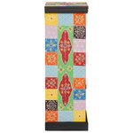vidaXL Commode Multicolore 30 x 30 x 90 cm Bois de manguier massif