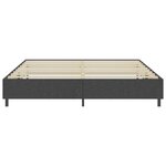vidaXL Sommier à lattes de lit sans matelas gris tissu 200x200 cm