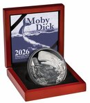 Pièce de monnaie en Argent 5 Dollars g 62.2 (2 oz) Millésime 2026 MOBY DICK