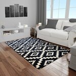 Tapis de salon Black&White 160 x 230 cm - Blanc