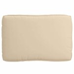 vidaXL Set de coussins de palette 3 Pièces Beige 120 x 80 x 12 cm