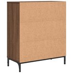 vidaXL Buffet Chêne marron 69 5 x 33 x 82 cm Bois d'ingénierie