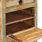 vidaXL Armoire à chaussures 4 couches avec tiroir Bois de récupération