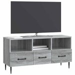 vidaXL Meuble TV Sonoma gris 102 x 34 5 x 50 cm Bois d'ingénierie