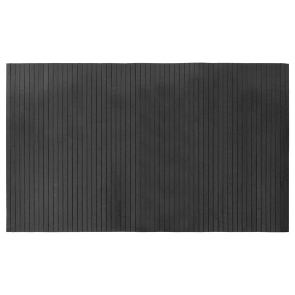 vidaXL Tapis rectangulaire gris 60x100 cm bambou
