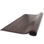 Tapis bambou 80x300 marron foncé